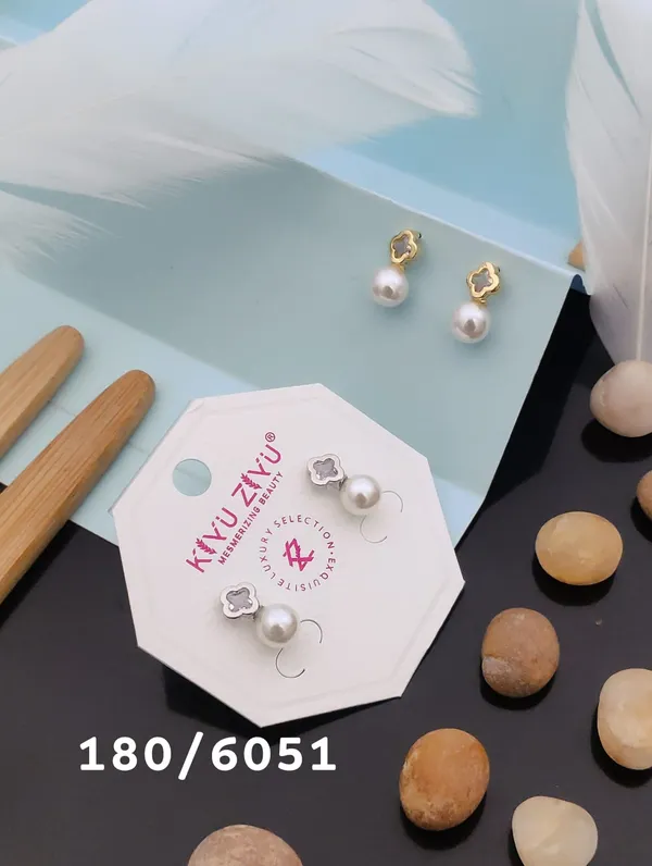 Pearl_Drop_Earrings_With_Flower_Stud_-_Set_Of_2_Pairs
