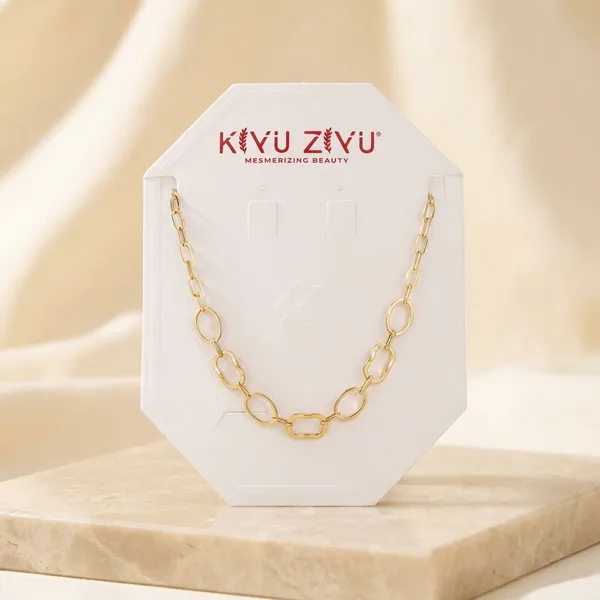 Gold-Toned_Chain_Link_Necklace_Set_By_Kiyu_Ziyu