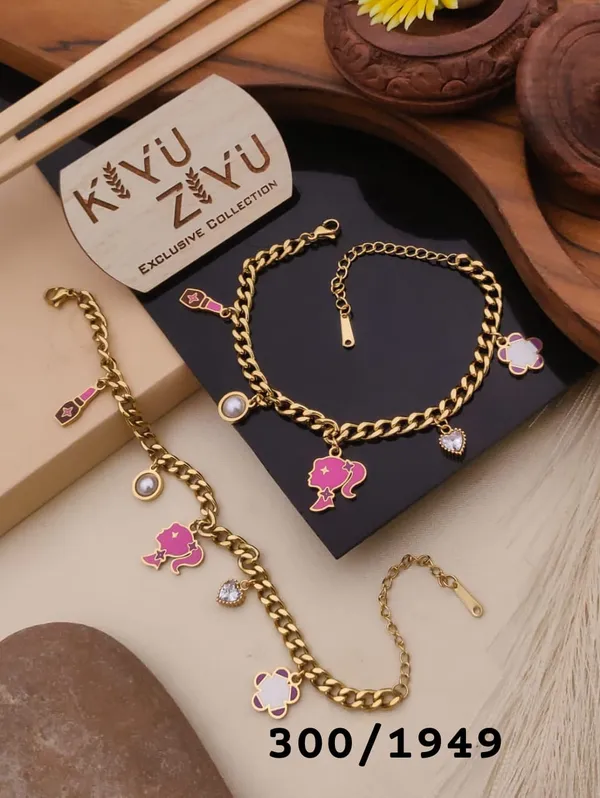 Kivu_Zivu_Exclusive_Collection_Gold-Tone_Charm_Bracelets_-_Set_Of_3