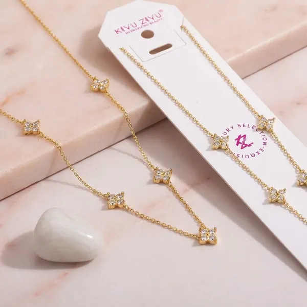 Gold-Toned_Floral_Crystal_Layered_Chain_Necklace
