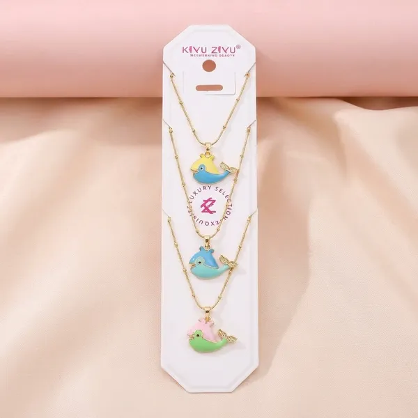 Cute_Whale_Charm_Pendant_Necklace_For_Kids_-_Gold_Plated_Chain_With_Colorful_Enamel_Design