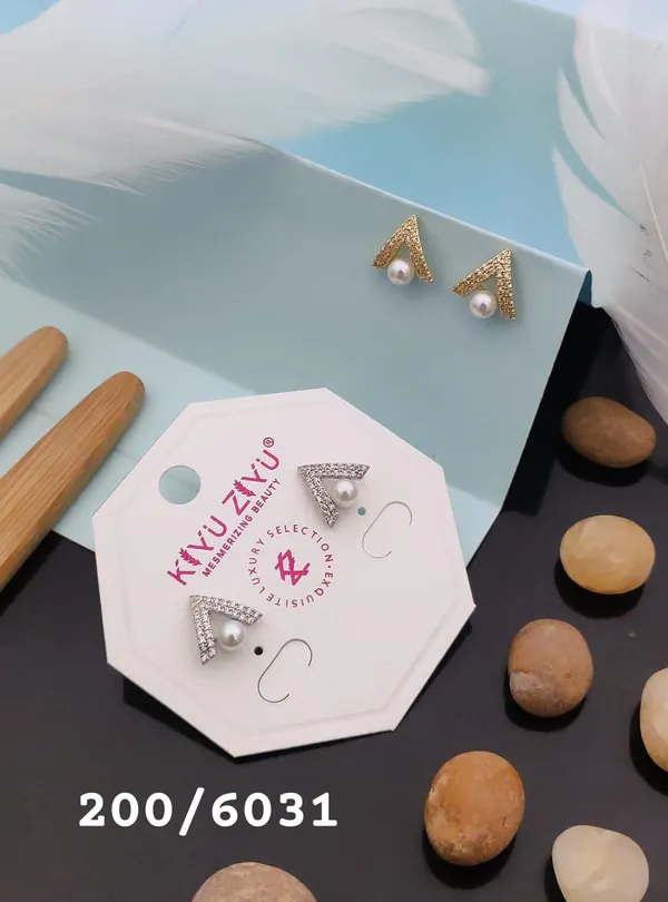 Golden_Triangle_Pearl_Drop_Stud_Earrings_-_Elegant_Party_Wear_Jewellery
