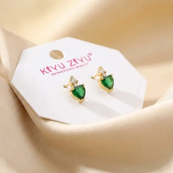 Green_Heart_Stud_Earrings_With_Crystal_Accent