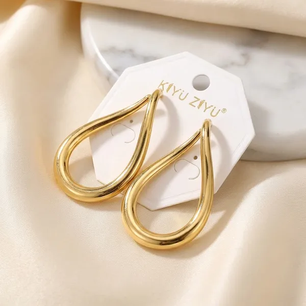 Golden_Teardrop_Hoop_Earrings_-_Set_Of_3