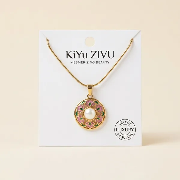 Golden_Pearl_Pendant_Necklace_With_Leaf_Design