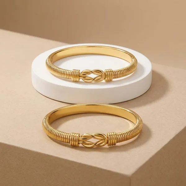 Kyu_Zyu_Exclusive_Collection_Gold-Plated_Spiral_Cuff_Bracelet_Set