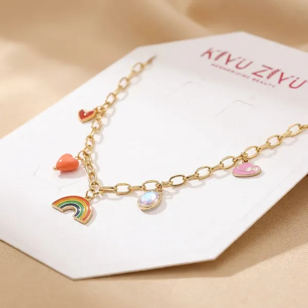 Colorful_Rainbow_Heart_Charm_Necklace_By_Kivu_Zivu