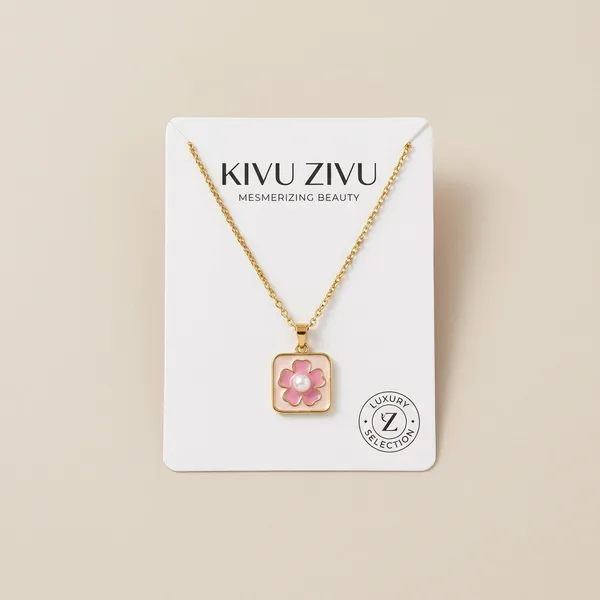 Elegant_Floral_Enamel_Pendant_Necklace_With_Delicate_Chain