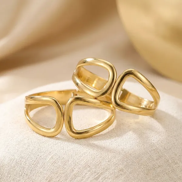 Kivu_Zivu_Exclusive_Collection_Gold-Toned_Double_Geometric_Ring_(Smart_6683)