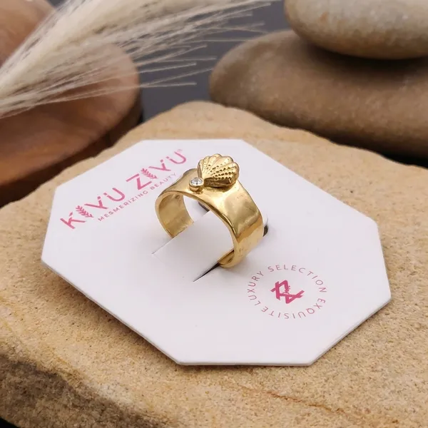 Gold-Toned_Heart_Design_Adjustable_Ring
