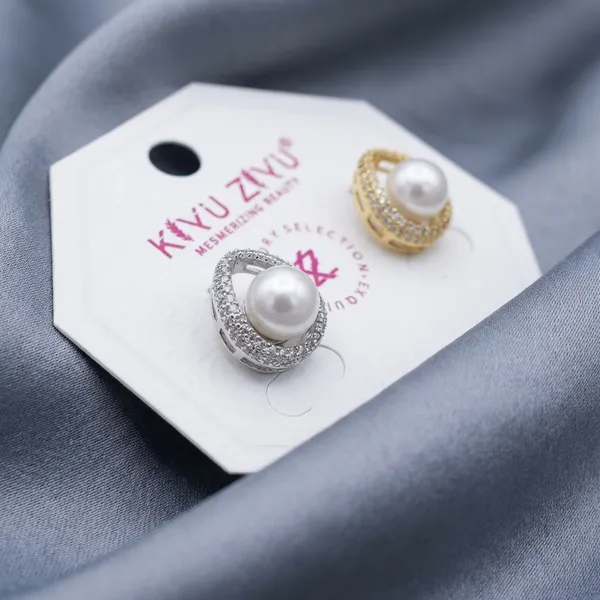 Pearl_Stud_Earrings_-_Gold_And_Silver_Tone_(2_Pairs_Set)