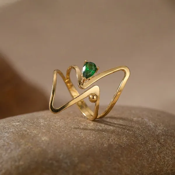 Elegant_Gold-Plated_Adjustable_Ring_With_Green_Stone