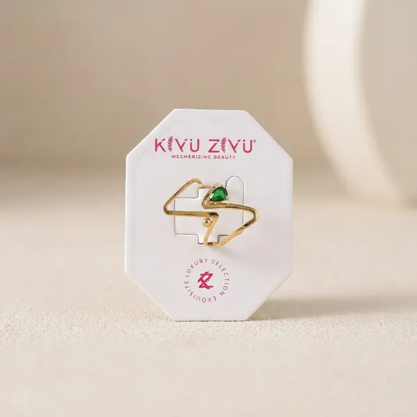 Elegant_Gold-Plated_Adjustable_Ring_With_Green_Stone