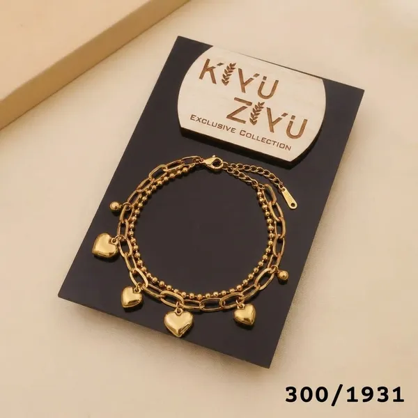 Kivu_Zivu_Exclusive_Collection_Gold-Toned_Multi-Layered_Heart_Charm_Bracelet_Set_(Set_Of_2)
