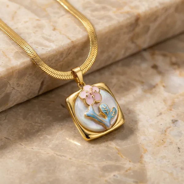 Gold-Toned_Panda_Pendant_Necklace_With_Snake_Chain