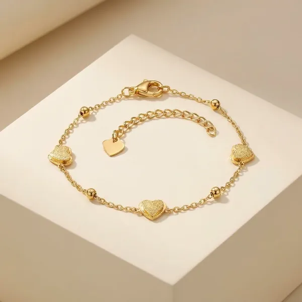 Exclusive_Collection_Gold-Plated_Heart_Chain_Bracelet_Set_-_Set_Of_2