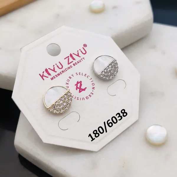 Gold_And_White_Glitter_Stud_Earrings_-_Set_Of_2_(180/6038)