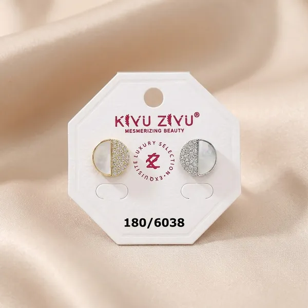 Gold_And_White_Glitter_Stud_Earrings_-_Set_Of_2_(180/6038)