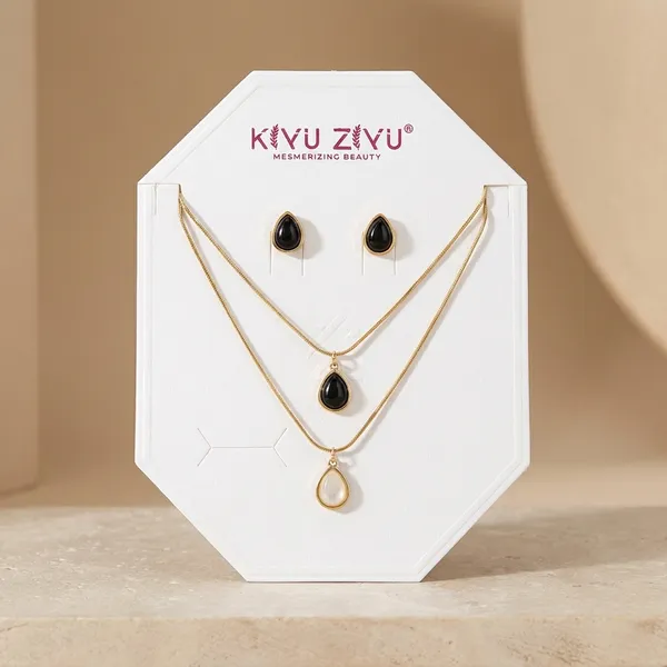 Elegant_Teardrop_Pendant_Necklace_&_Earring_Set_-_Gold_Plated_Jewelry_For_Women