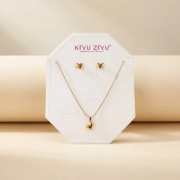 Kivu_Zivu_Gold-Toned_Heart_Pendant_Necklace_And_Earring_Set
