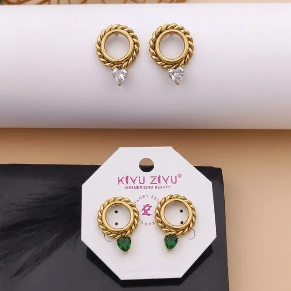 Gold-Toned_Twisted_Circle_Earrings_With_Gemstone_Charms
