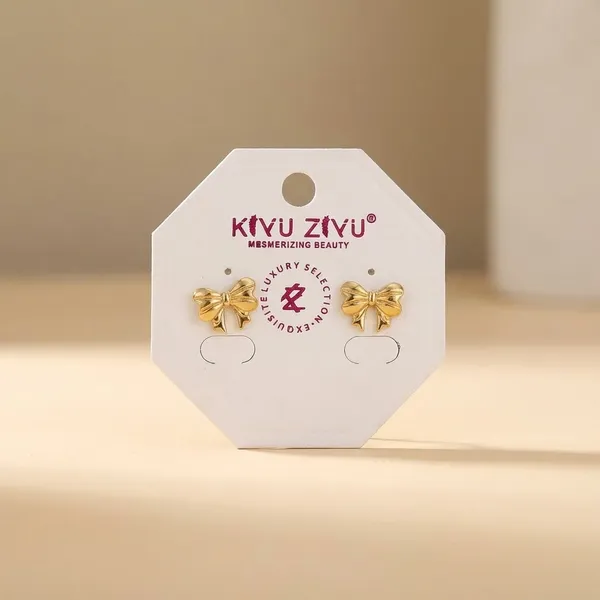 Gold-Plated_Bow_Stud_Earrings_For_Women