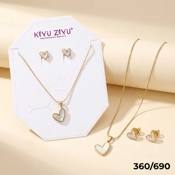 Heart_Shaped_White_Enamel_Jewelry_Set_-_Necklace_And_Earrings