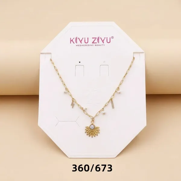 Golden_Sunflower_Pendant_Necklace_With_Green_Stone_Accents