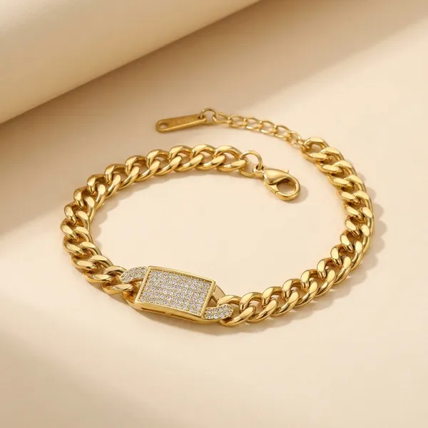 Kivu_Zivu_Exclusive_Collection_Gold-Tone_Chain_Bracelet_Set
