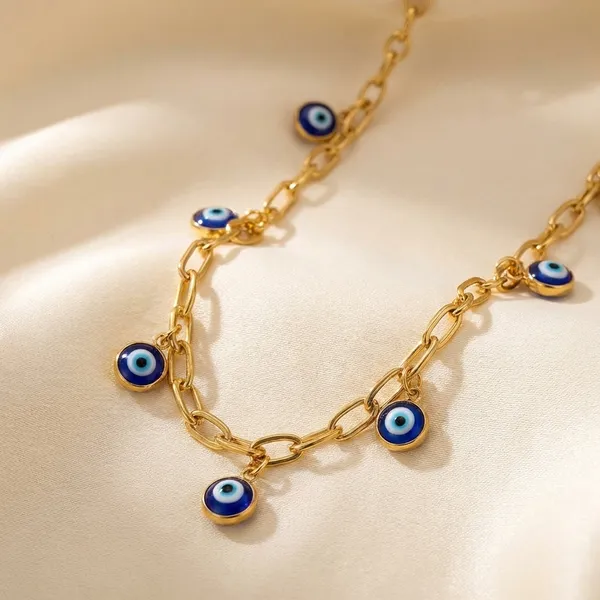 Gold_Chain_Necklace_With_Blue_Evil_Eye_Charms