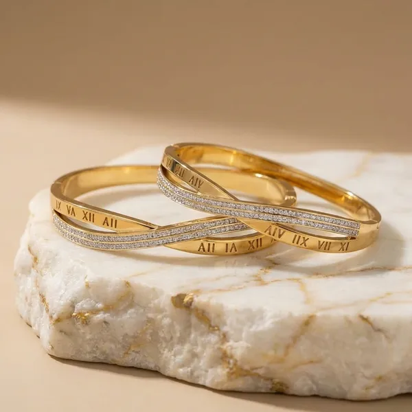Kiyu_Zyu_Exclusive_Collection_Gold-Tone_Crossed_Bangle_Bracelet_Set_With_Crystal_Embellishments