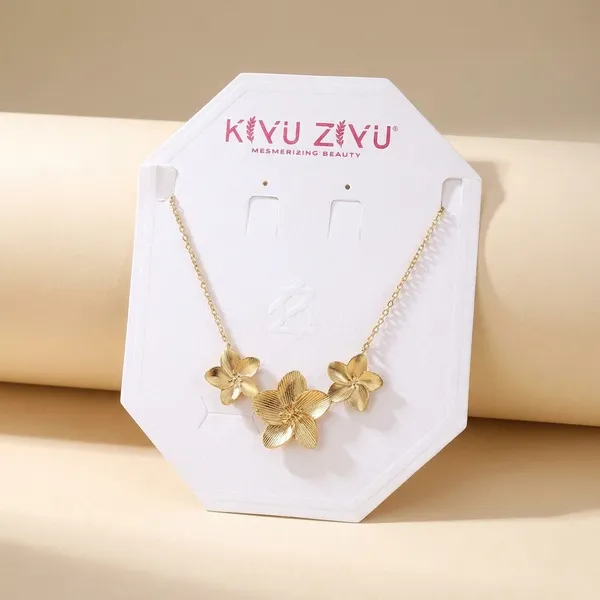 Three_Flower_Gold_Tone_Necklace_By_Kivu_Zivu