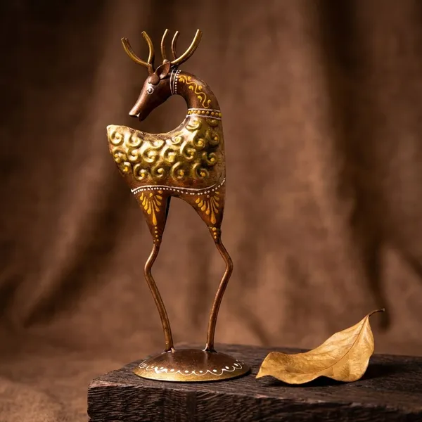 Brown_Metal_Decorative_Metal_Figurine_For_Artistic_Wildlife_Decor_Pack_Of_2
