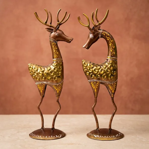 Brown_Metal_Decorative_Metal_Figurine_For_Artistic_Wildlife_Decor_Pack_Of_2
