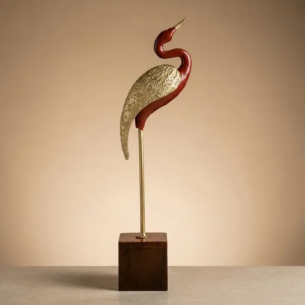 Brown_Wood_And_Metal_Swan_Table_Showpiece_For_Table_Decor