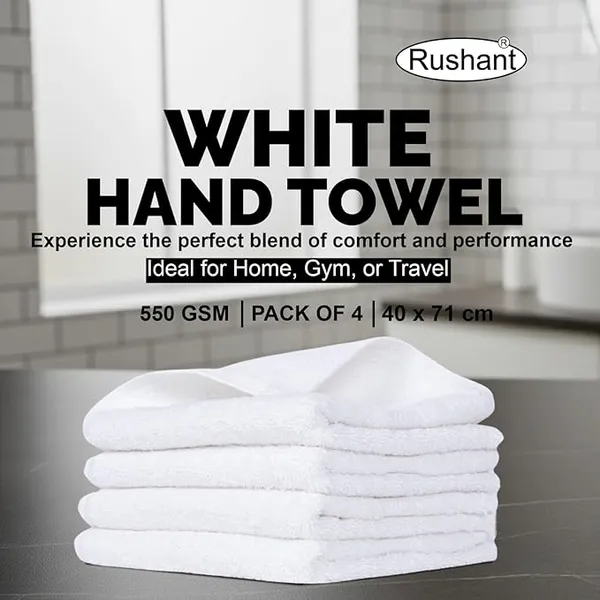 White_Rushant_Hand_Towels_-_100%_Combed_Cotton,_550_Gsm,_Ultra_Soft,_Quick_Dry_&_Super_Absorbent_For_Home,_Gym_&_Travel_40X70_Cm,_Set_Of_4