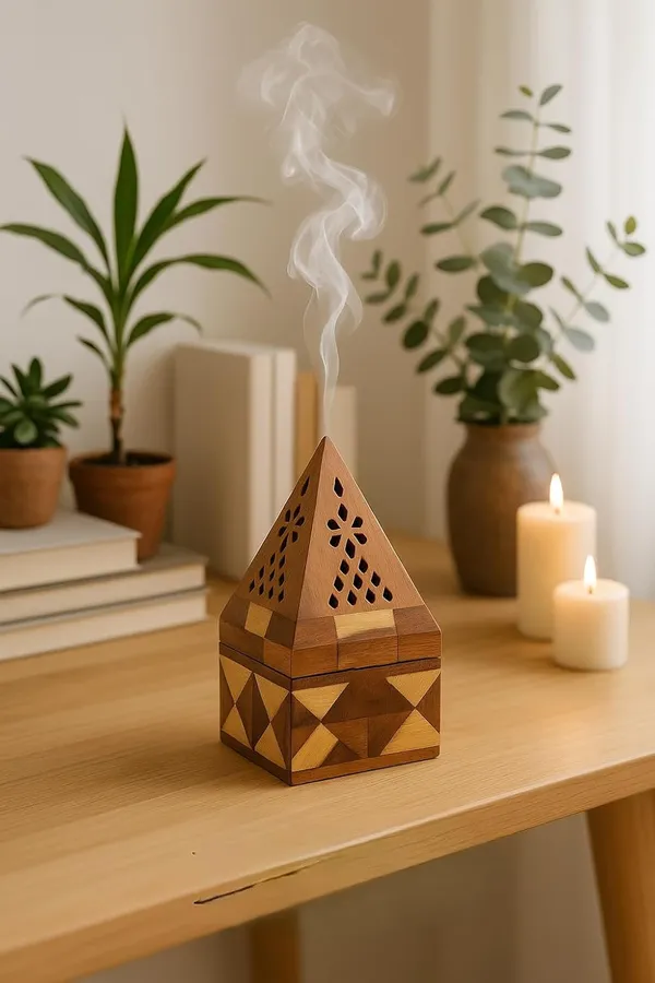 Brown_Rushant_Handmade_Wooden_Pyramid_Jointwood_Incense_Cone_Burner_Holder_With_Dhoop_Stick_Storage_Compartment_For_Aromatherapy,_Meditation,_Yoga_&_Home_Fragrance