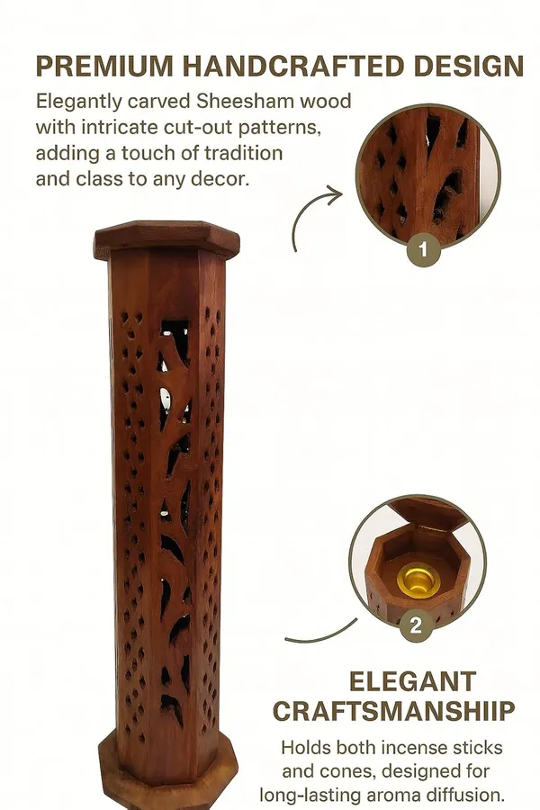 Brown_Rushant_Wooden_Octangle_Tower_With_Incense_Stick_&_Dhoop_Stick_Carved_Drop_Box_With_Rustic_Style_Design|_Incense_Sticks_&_Cone_Burner_Holder_For_Meditation,_Yoga_&_Home_Fragrance_(31_Cm)