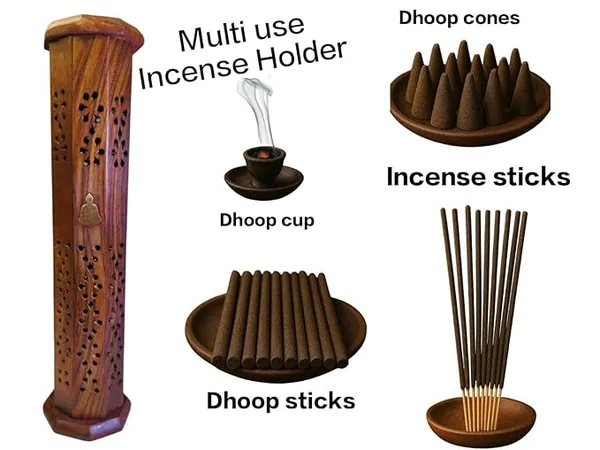 Brown_Rushant_Sheesham_Wood_Tower_Incense_Burner_-Thai_Buddha_Design_Agarbatti_Holder_With_Sandal_Saffron_Dhoop_Stick_|_Handcrafted_|Tower_For_Aromatherapy,_Meditation,_Yoga_&_Home_Fragrance_32Cms