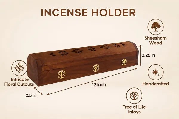 Brown_Rushant_Wooden_Incense_Holder_Coffin_Box_31_Cm_Sheesham_Wood_With_Storage,_Brass_Tree_Of_Life_Design,_Free_Sandal_Saffron_Dhoop_&_Incense_Sticks