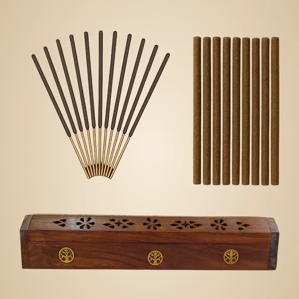 Brown_Rushant_Wooden_Incense_Holder_Coffin_Box_31_Cm_Sheesham_Wood_With_Storage,_Brass_Tree_Of_Life_Design,_Free_Sandal_Saffron_Dhoop_&_Incense_Sticks