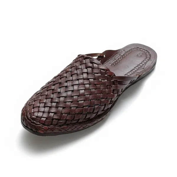 Brown_Leather_Half_Chatai_Bantu_Male_For_Men