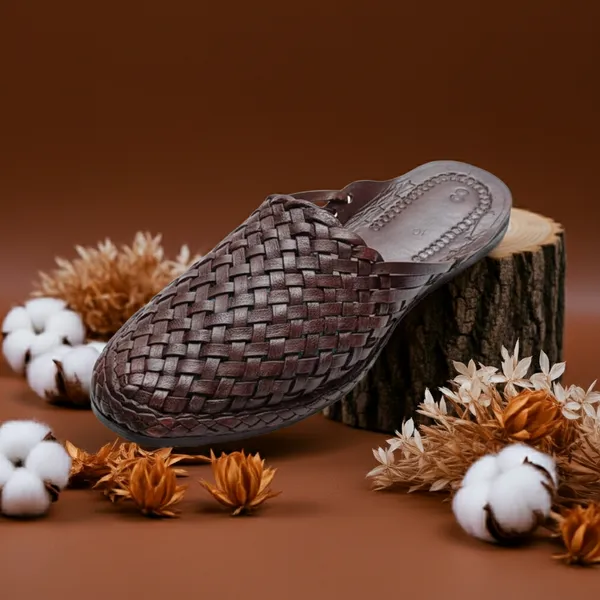 Brown_Leather_Half_Chatai_Bantu_Male_For_Men
