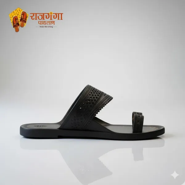 Black_Leather_Angtha_Patta_Kolhapuri_Chappal_For_Men