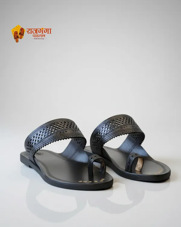 Black_Leather_Angtha_Patta_Kolhapuri_Chappal_For_Men