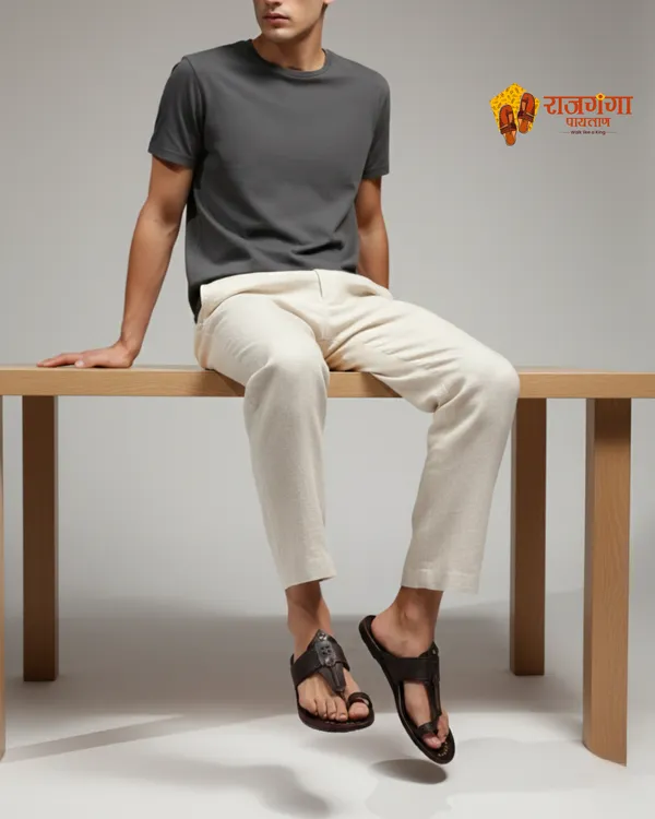 Brown_Leather_Naral_Pan_Kolhapuri_For_Men