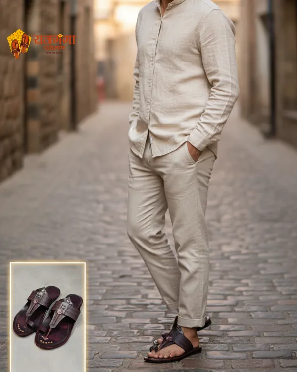 Brown_Leather_Naral_Pan_Kolhapuri_For_Men