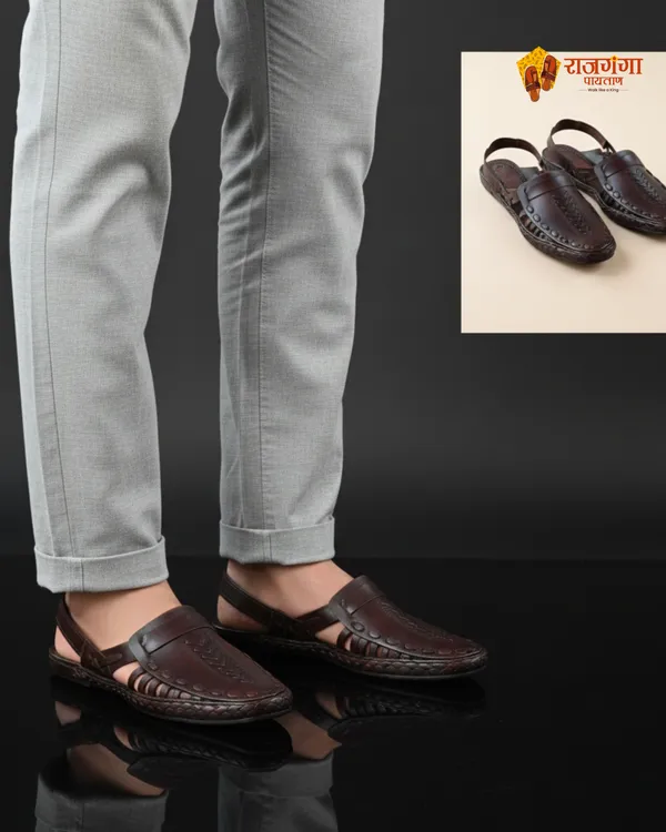 Brown_Leather_Belt_Bantu_Sandal_Kolhapuri_Style_For_Men