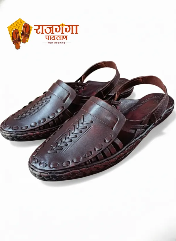 Brown_Leather_Belt_Bantu_Sandal_Kolhapuri_Style_For_Men