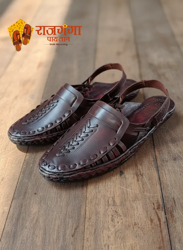 Brown_Leather_Belt_Bantu_Sandal_Kolhapuri_Style_For_Men